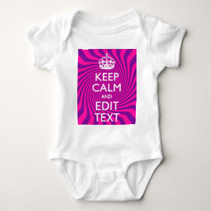 Body Your Keep Calm Saying on Hot Pink