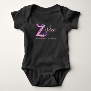 Body Zaidee girls Z nom signifiant vêtements pour bébé 