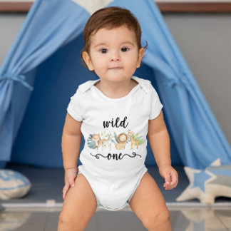 Body Zoo Jungle Safari animal sauvage Un 1er anniversai