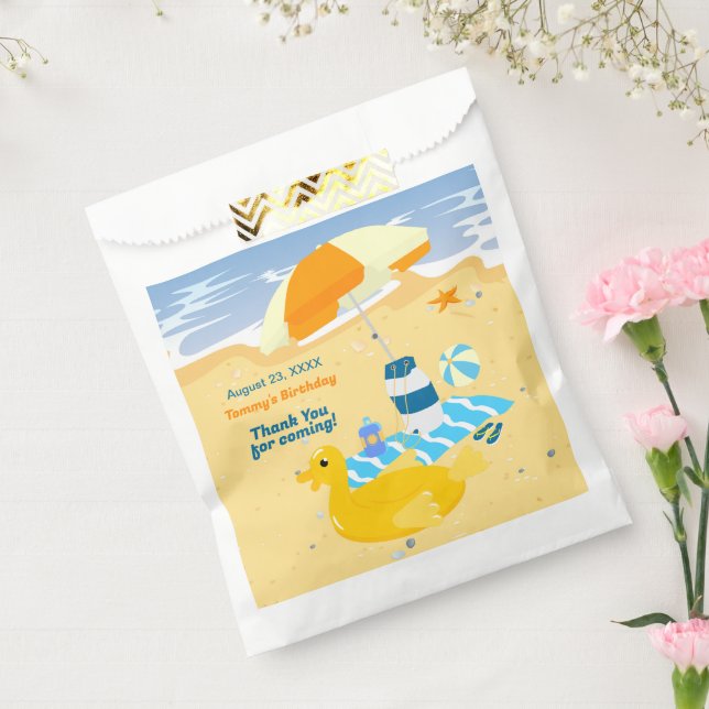 Bodyboard Junge Spaß Strand Geburtstagsparty Geschenktütchen (Versiegelt)