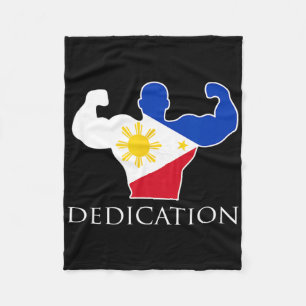 Bodybuilde der philippinischen Flagge Fleecedecke