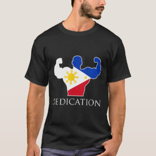 Bodybuilde der philippinischen Flagge T-Shirt