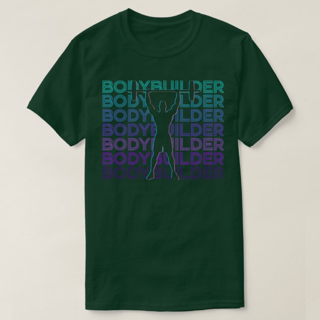 Bodybuilder Bodybuilding Retro-Geschenk T-Shirt (Design vorne)