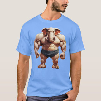 Bodybuilder Elephant 3 T-Shirt