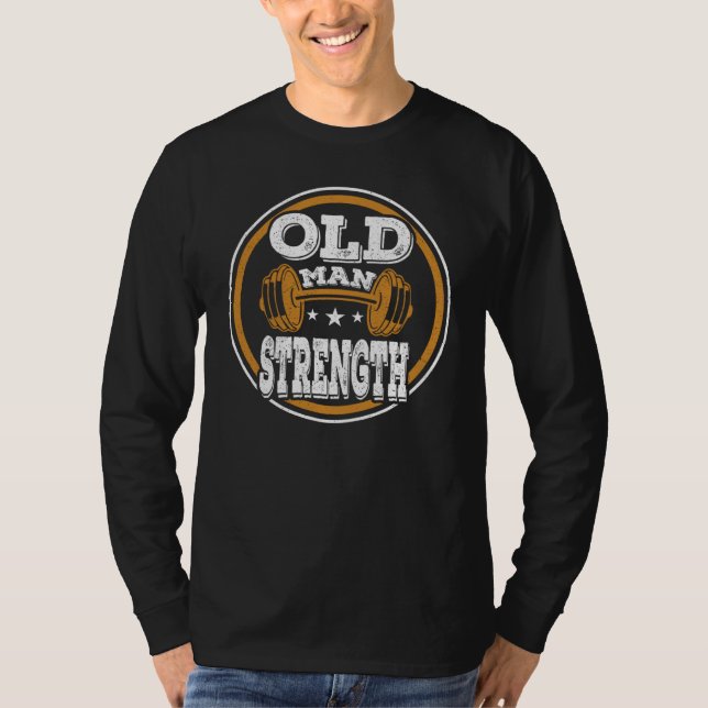 Bodybuilder für den alten Mann T-Shirt (Vorderseite)