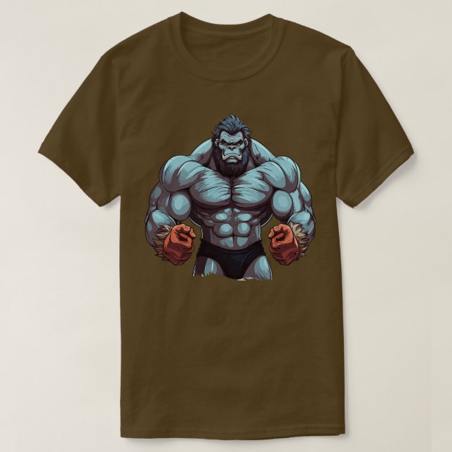 Bodybuilder Gorilla T-Shirt (Design vorne)
