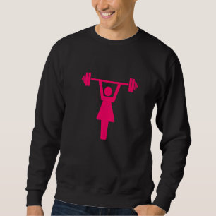 Bodybuilder Motivation Barbell Women Weight Liftin Sweatshirt