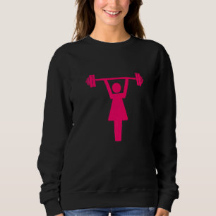 Bodybuilder Motivation Barbell Women Weight Liftin Sweatshirt