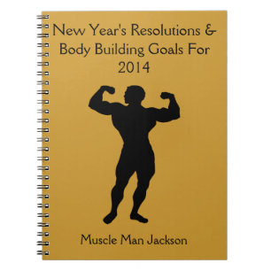 Bodybuilder-Notizbuch-Zeitschrift - kundengerecht Notizblock