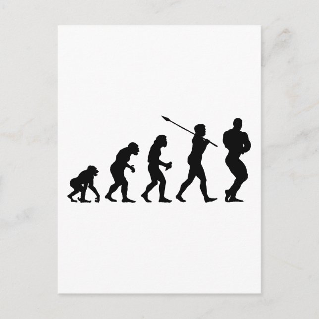 Bodybuilder Postkarte (Vorderseite)