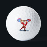 Bodybuilder Santa Funny Christmas Golf Balls Gesch Golfball<br><div class="desc">Weihnachtsgolfbälle mit Bodybuilder Weihnachtsmann mit Weihnachtsgeschenke Cartoon Gemälde Sammlung - Wählen / Fügen Sie Ihren einzigartigen Text / Name / Farbe - Machen Sie Ihre besonderen Briefmarke Golfbälle Geschenk - Neu vergrössern und verschieben oder entfernen und fügen Sie Elemente / Text mit Anpassungs-Tool! Malerei und Design von MIGNED. Bitte schauen...</div>