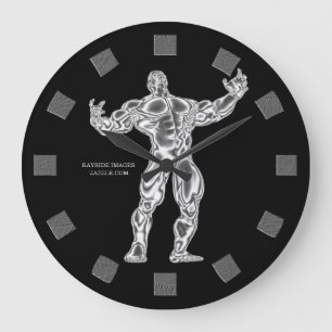 Bodybuilder-Wanduhr Große Wanduhr