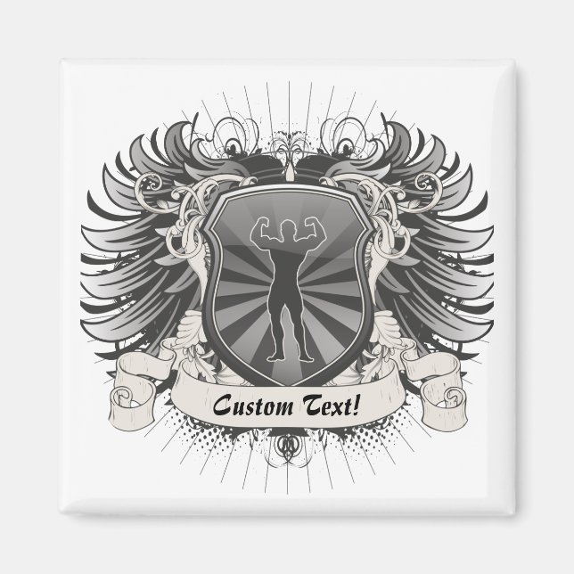 BodyBuilder-Wappen Magnet (Vorne)