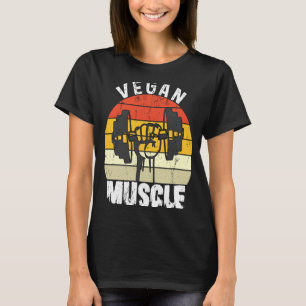 Bodybuilder Workout Vegane Muskelretro-Vegan Muske T-Shirt