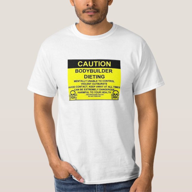 Bodybuilderdiät T-Shirt (Vorderseite)