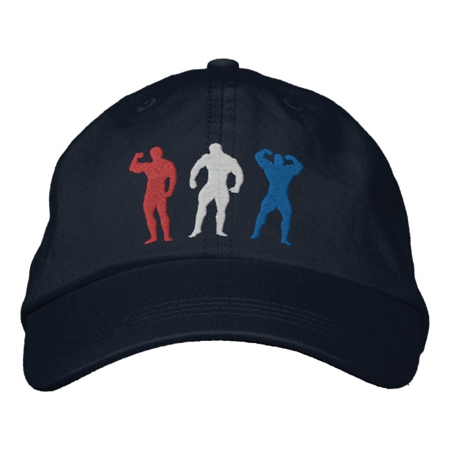 Bodybuilders Embroidered Cap Bestickte Baseballkappe (Vorderseite)