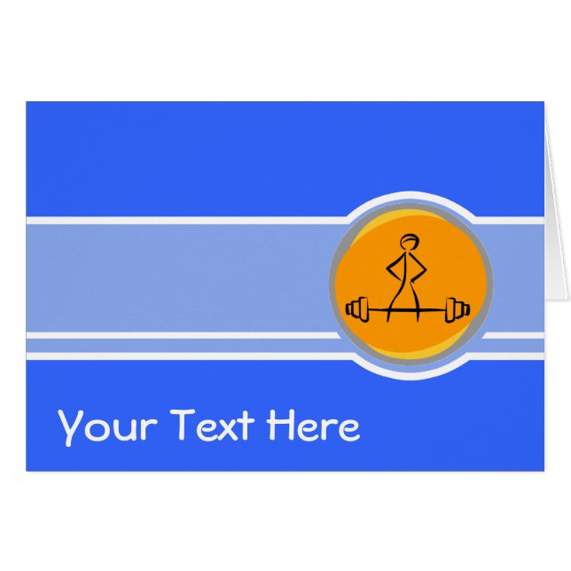 Bodybuilding ; bleu et orange (Devant horizontal)