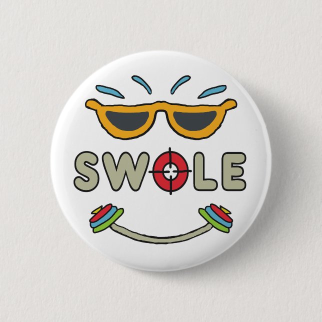 Bodybuilding Button (Vorderseite)