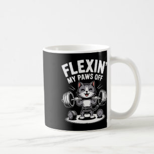 Bodybuilding Cat Owner Fitness Workout Gym Instruc Kaffeetasse