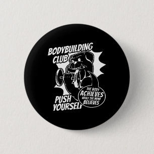 Bodybuilding Club Sich selbst das Leibe erreicht Button
