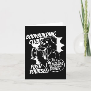 Bodybuilding Club Sich selbst das Leibe erreicht Karte