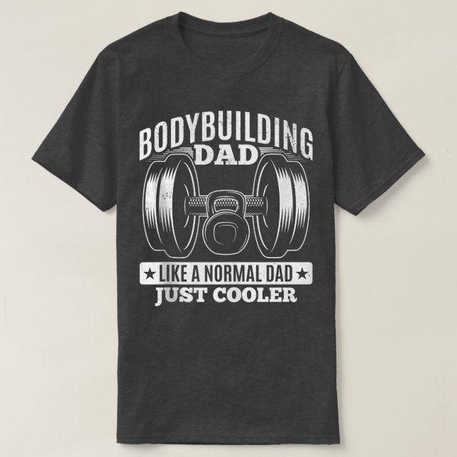 Bodybuilding Dad Powerlifting T-Shirt (Design vorne)