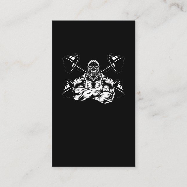 Bodybuilding der Gorilla-Bestie Visitenkarte (Vorderseite)