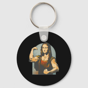 Bodybuilding der Mona Lisa Fitness Schlüsselanhänger