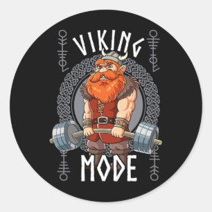 Bodybuilding des Videomodus Runder Aufkleber