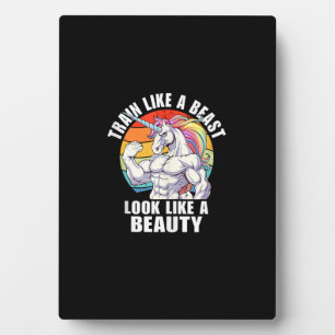 Bodybuilding-Einhorn-Tanktop Fotoplatte