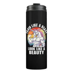 Bodybuilding-Einhorn-Tanktop Thermosbecher