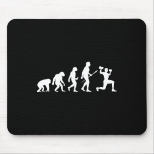 Bodybuilding Evolution Funny Bodybuilding Workout Mousepad