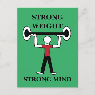 Bodybuilding Fitness Athlete Postkarte