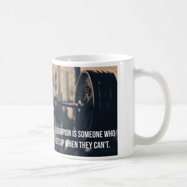 Bodybuilding Fitness Gym Workout Motivation Kaffeetasse (Rechts)