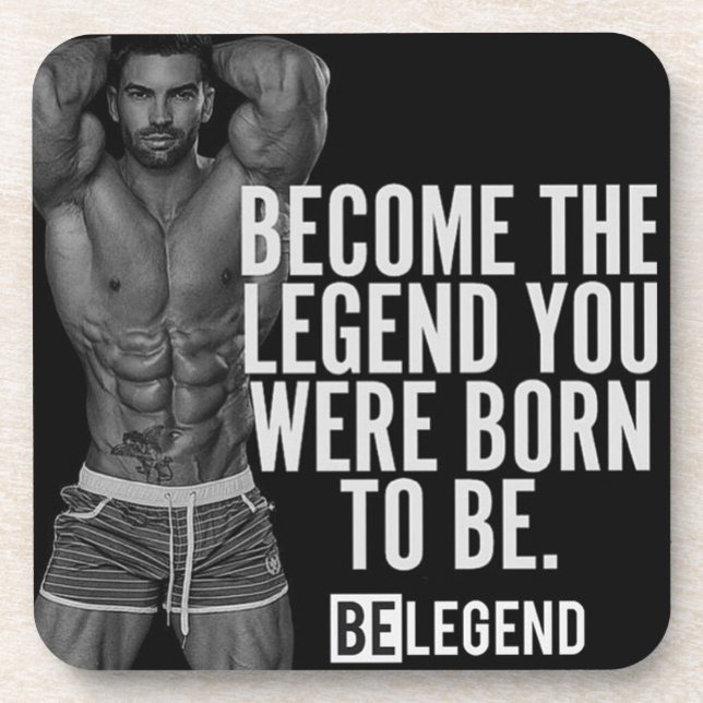 Bodybuilding Fitness Gym Workout Motivation Untersetzer (Vorderseite)