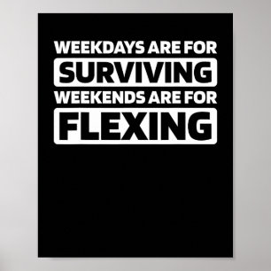 Bodybuilding Fitness - Gymlife Natürliches Krafttr Poster