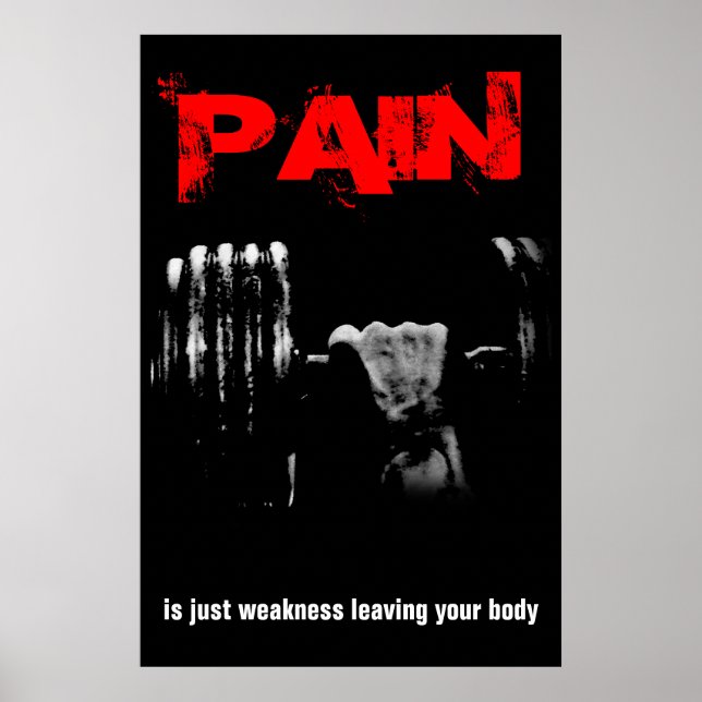 Bodybuilding Fitness Inspiration Poster (Vorne)