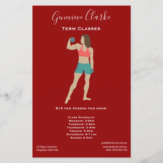 Bodybuilding Flyer (Vorne)