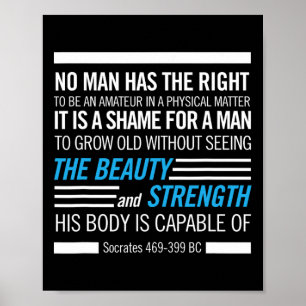 Bodybuilding für physische Fitness Poster