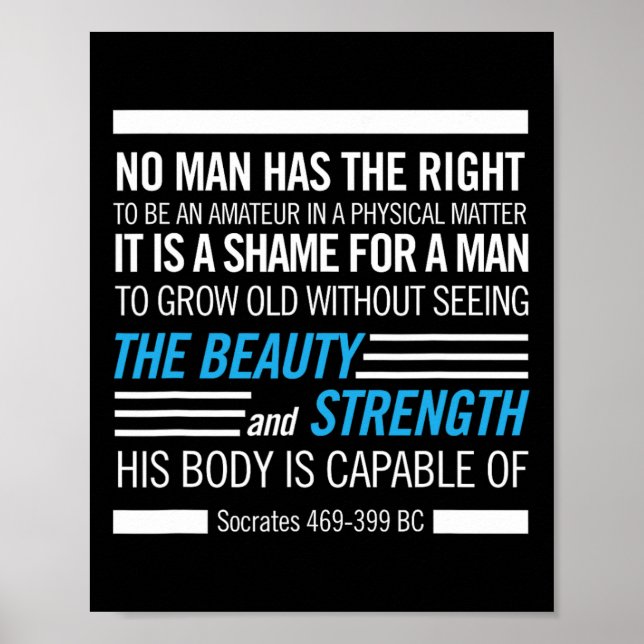 Bodybuilding für physische Fitness Poster (Vorne)