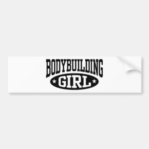 Bodybuilding Girl Autoaufkleber