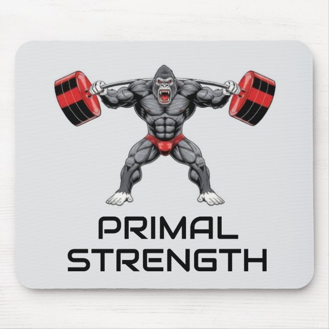 Bodybuilding Gorilla  Mousepad (Vorne)
