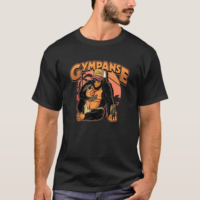 Bodybuilding Gym Gympanse Fitness T-Shirt (Vorderseite)