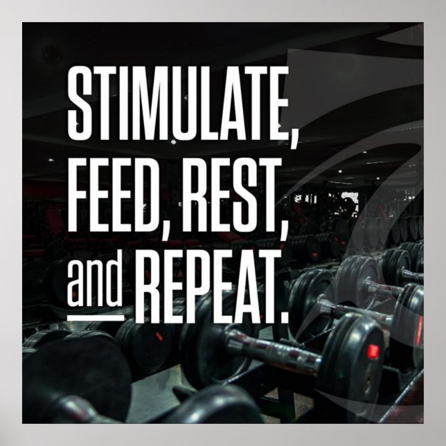 Bodybuilding Gym Workout Poster (Vorne)
