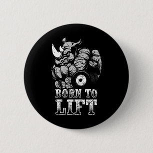 Bodybuilding Gymnastik Fitness Muskel Rhino Gif Button