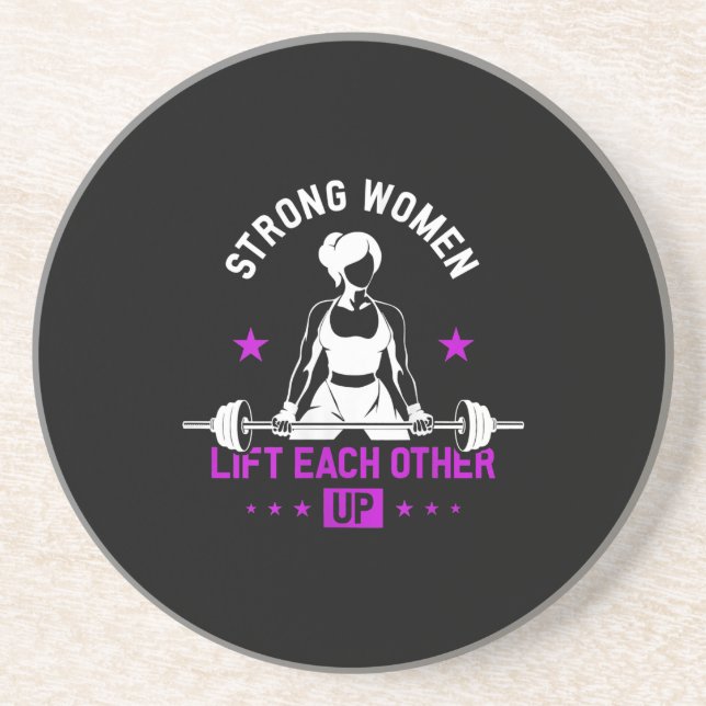 Bodybuilding Gymnastiktrainings für Frauen Getränkeuntersetzer (Vorne)