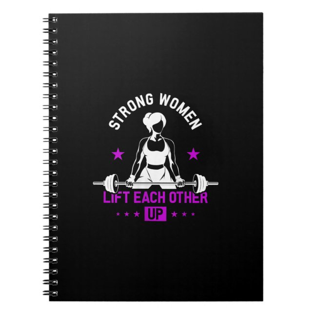 Bodybuilding Gymnastiktrainings für Frauen Notizblock (Vorderseite)