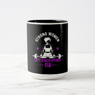 Bodybuilding Gymnastiktrainings für Frauen Zweifarbige Tasse