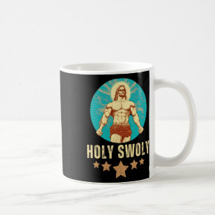 Bodybuilding Jesus Fitness Holy Swoly Lustiger Fit Kaffeetasse