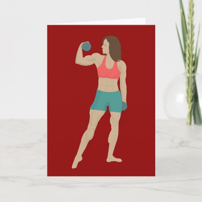 Bodybuilding Karte (Vorderseite)